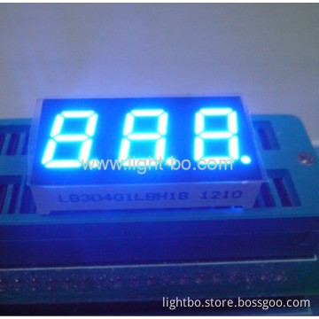 Triple Digit 0.4" Common Cathode Blue 7 Segment Led Numeric Display 